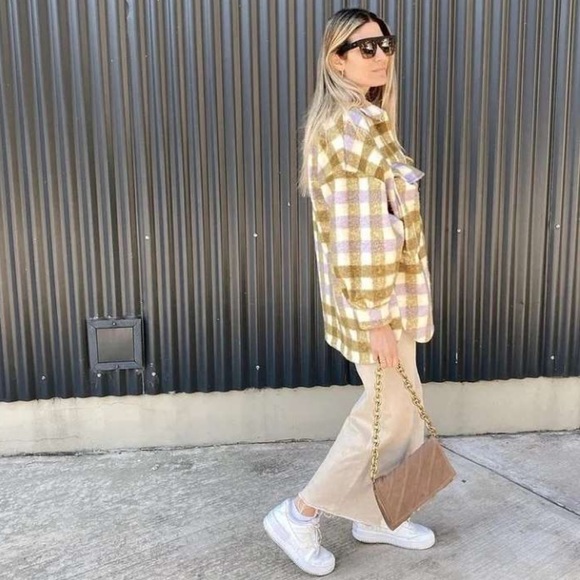 𝗡𝗪𝗧 𝗭𝗮𝗿𝗮 • Oversized Plaid Overshirt - Picture 5 of 16